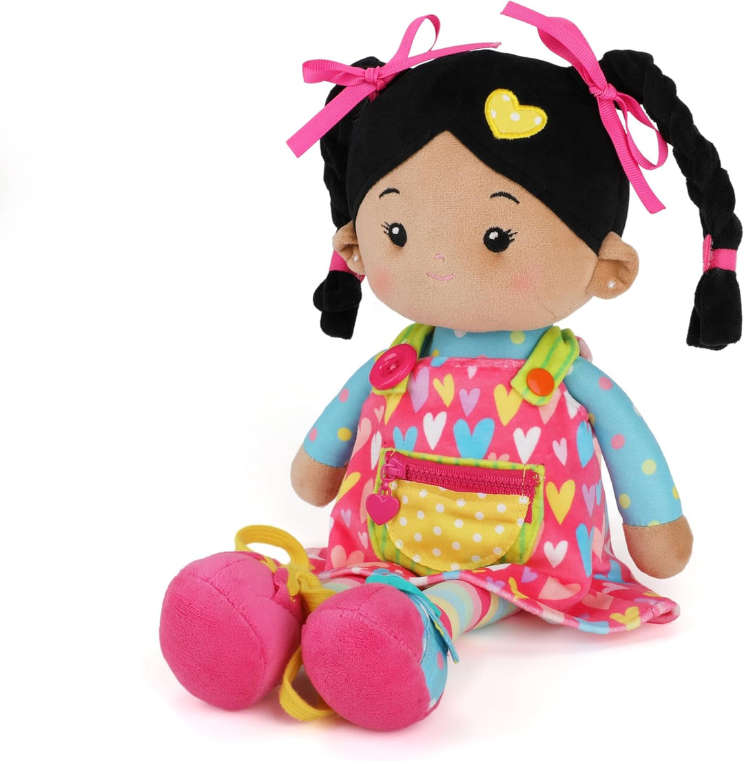 LeyaDoll Soft Bady - Muñeca de bebé suave y educativa (16 pulgadas)...