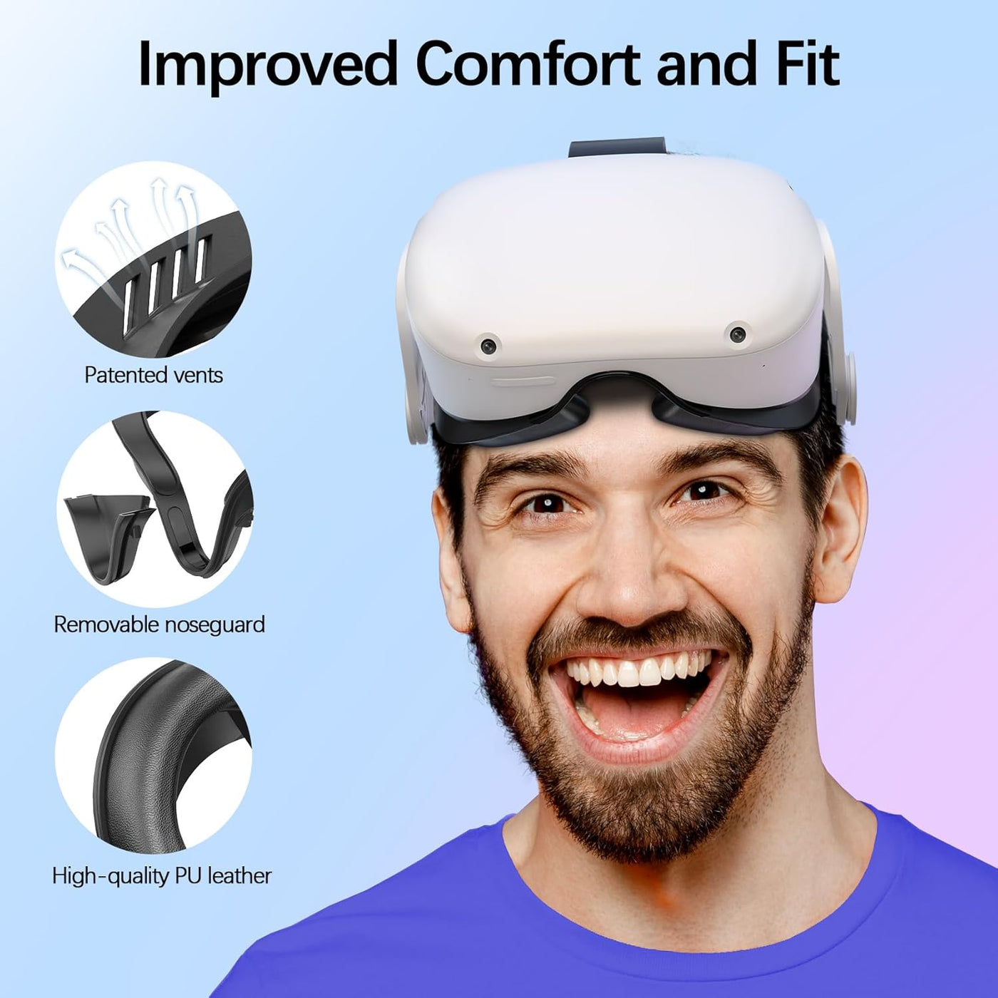 Face Cushion Pad for Meta Quest 2 VR Facial Interface