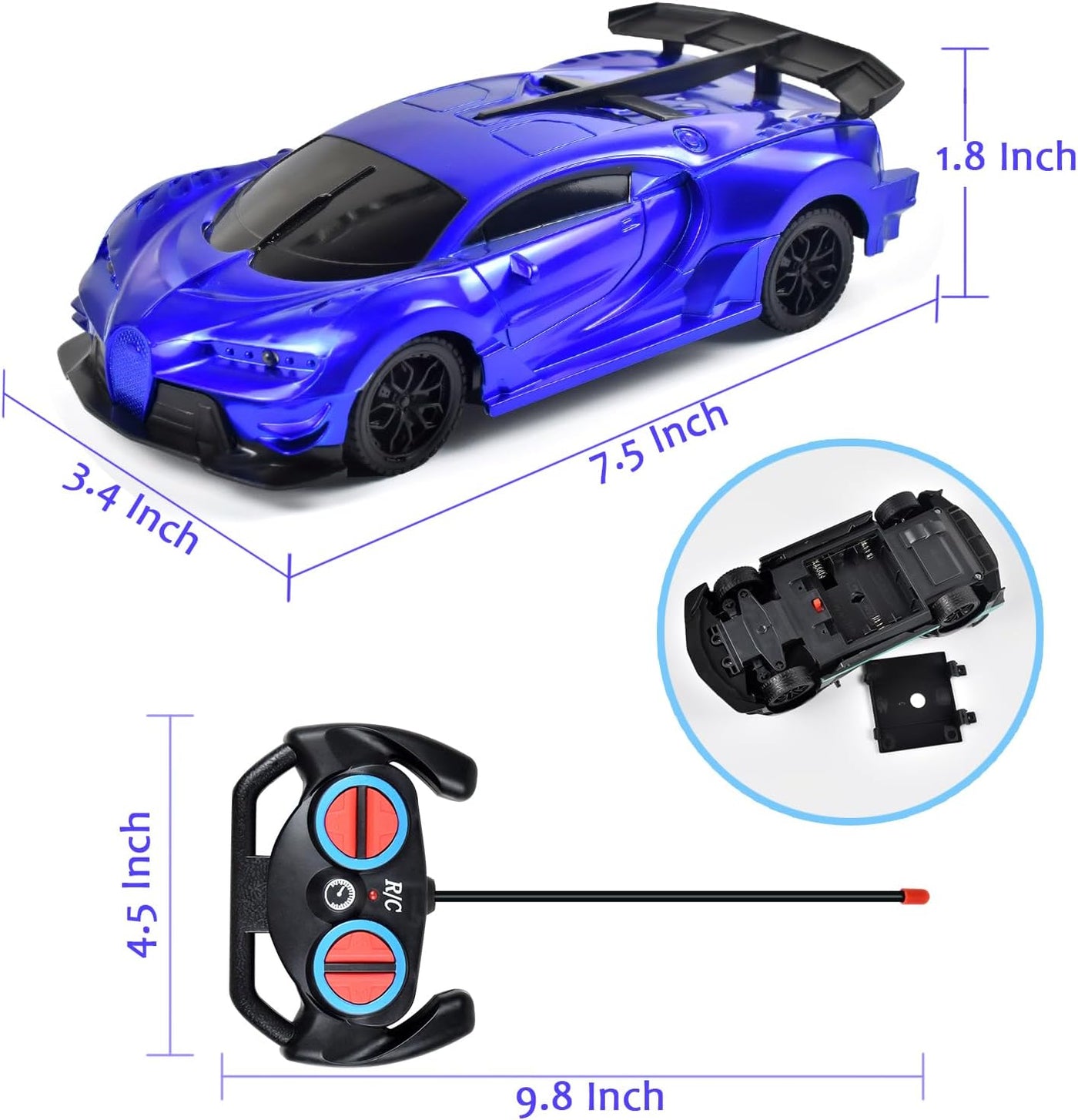 Tuko Juguetes de coche a control remoto, juguetes RC para niños y n...