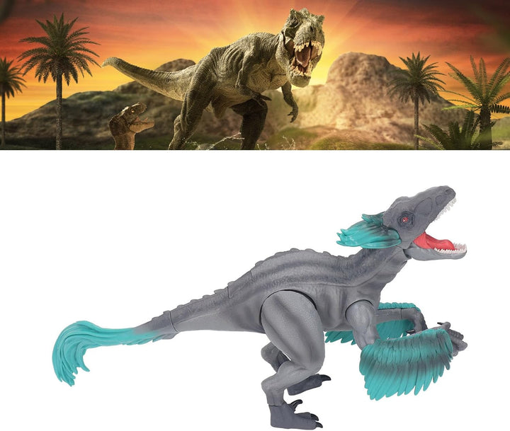 Qudinip Juguete de dinosaurio con efectos de sonido