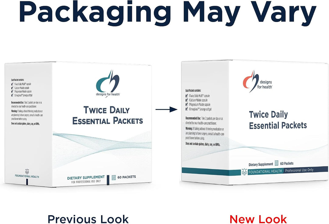 Designs for Health OmegAvail - Paquetes esenciales diarios con vita...