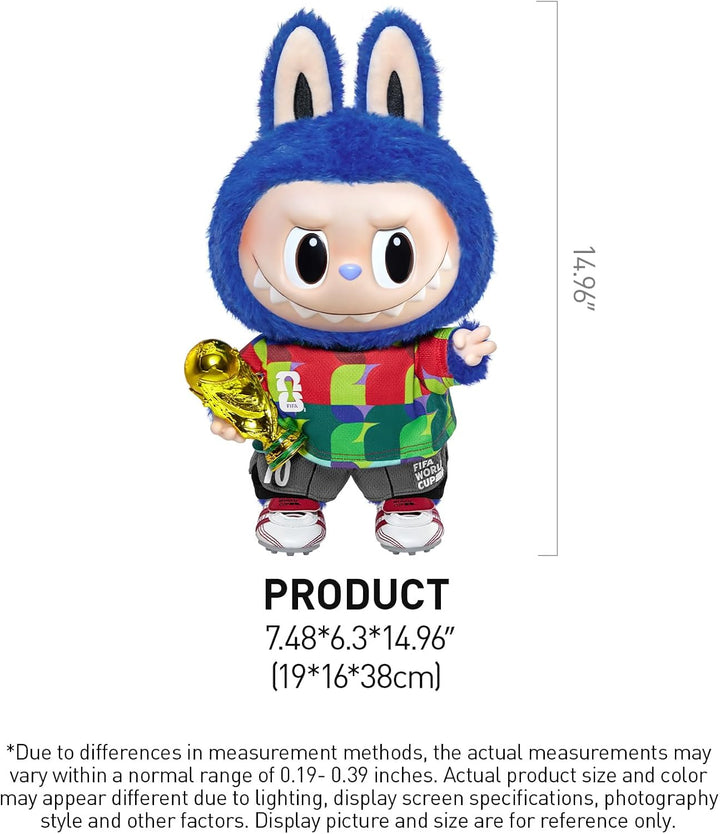 POP MART THE Monsters × FIFA Series - Muñeco de peluche de vinilo c...