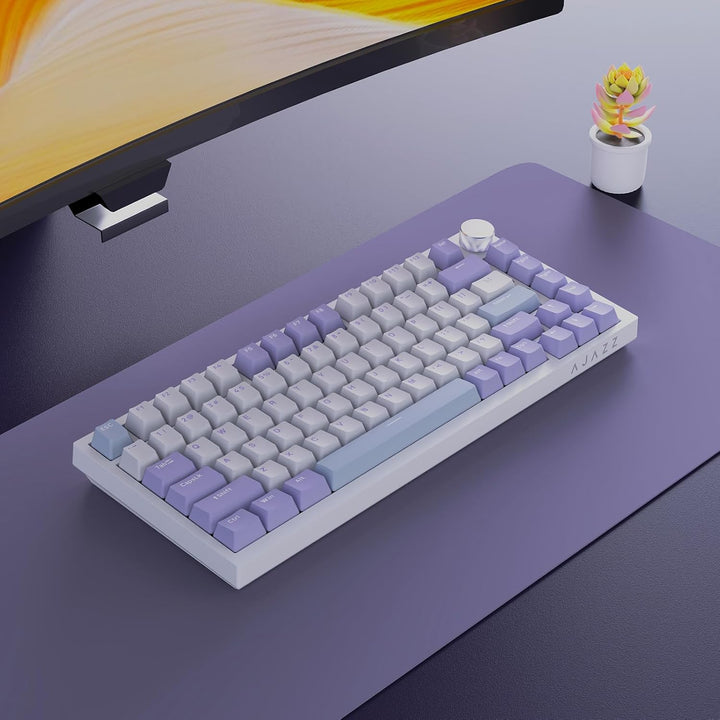 Ajazz AK820 75% Teclado mecánico para juegos con junta de cableado...