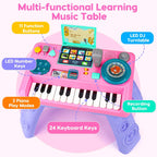 Baby DJ Table - Piano musical para niños pequeños con música y