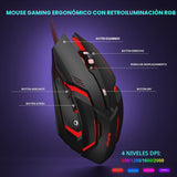 BlueFinger Combo de teclado y mouse mecánicos para juegos 60% \u201...