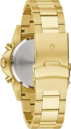 Bulova Reloj deportivo clásico para hombre de 6 manos con cronógrafo de cuarzo, calendario con fecha, manecillas y marcadores luminosos, resistente al agua hasta 100M, 44mm