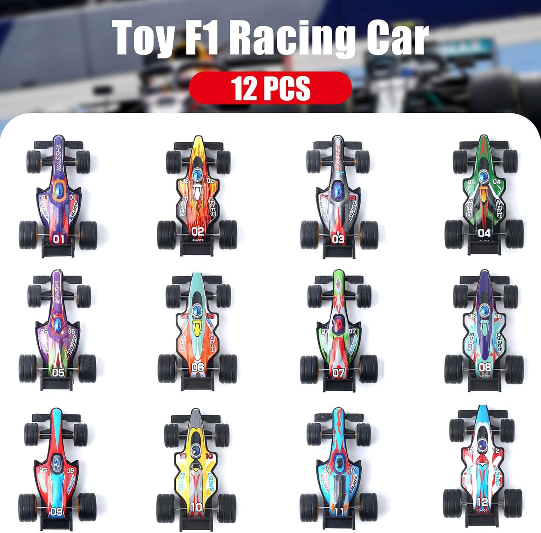 Juego de 12 modelos de autos de juguete de tracción 143