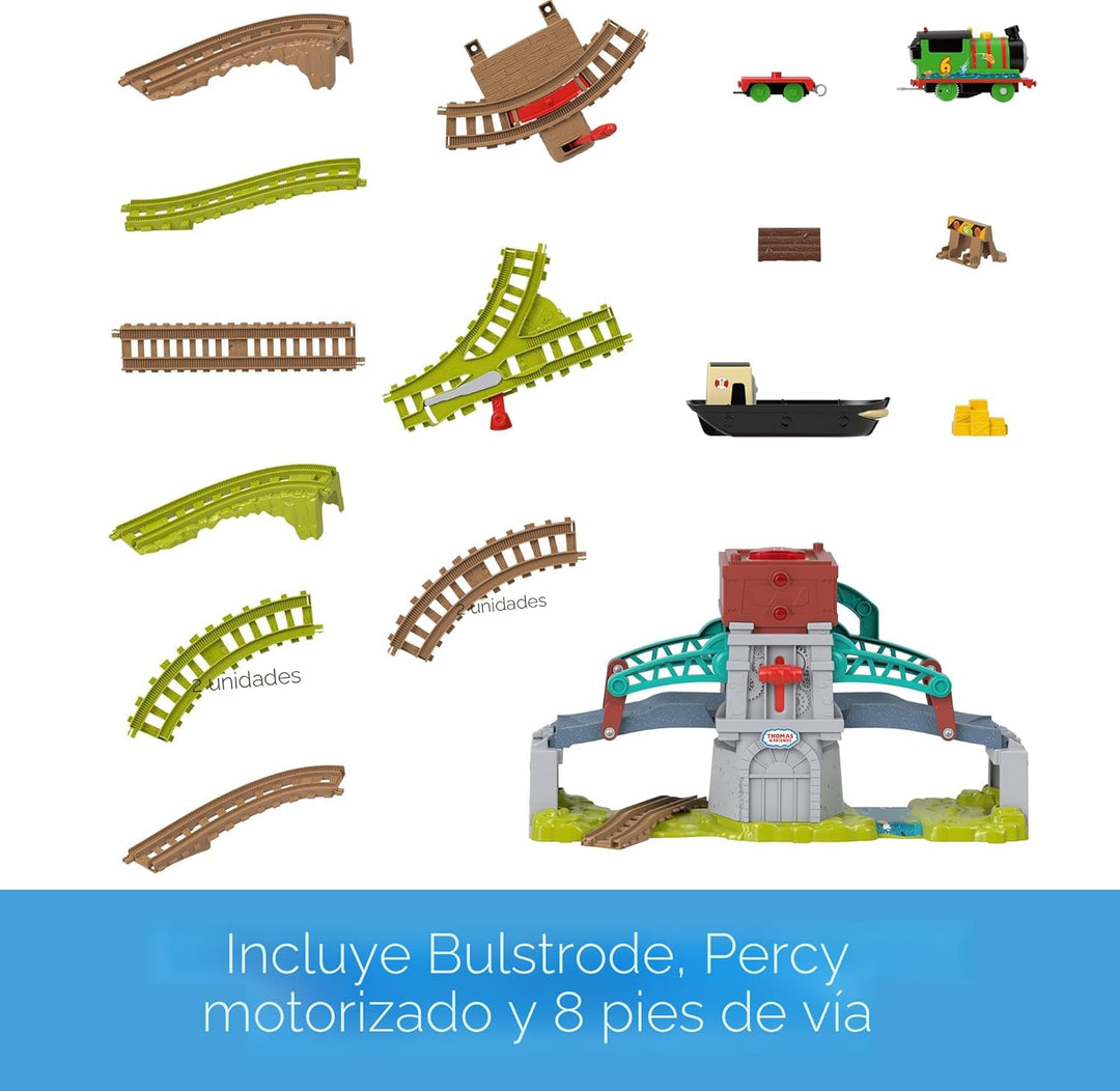 Thomas &amp; Friends - Juego de tren de juguete Talking Bulstrode y...