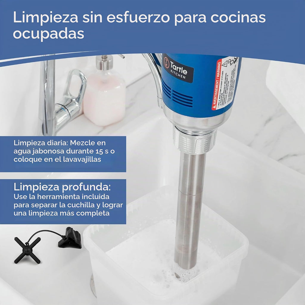 TK - Batidora de inmersión comercial de 500 W, resistente para restaurantes