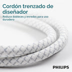 Philips Regleta protectora de sobretensiones, cable de extensión trenzado