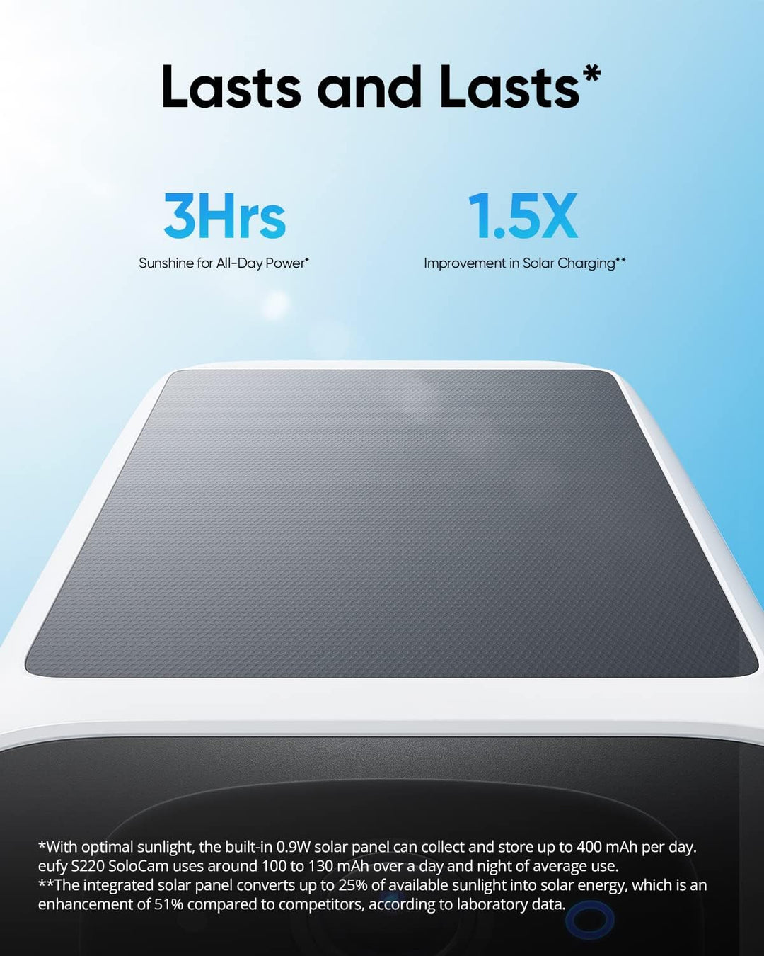 eufy Security S220 SoloCam Pack de 3 cámaras, sistema de seguridad...