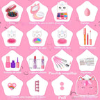 Heaning Juguetes de maquillaje lavable para niñas - Kit de maquilla...