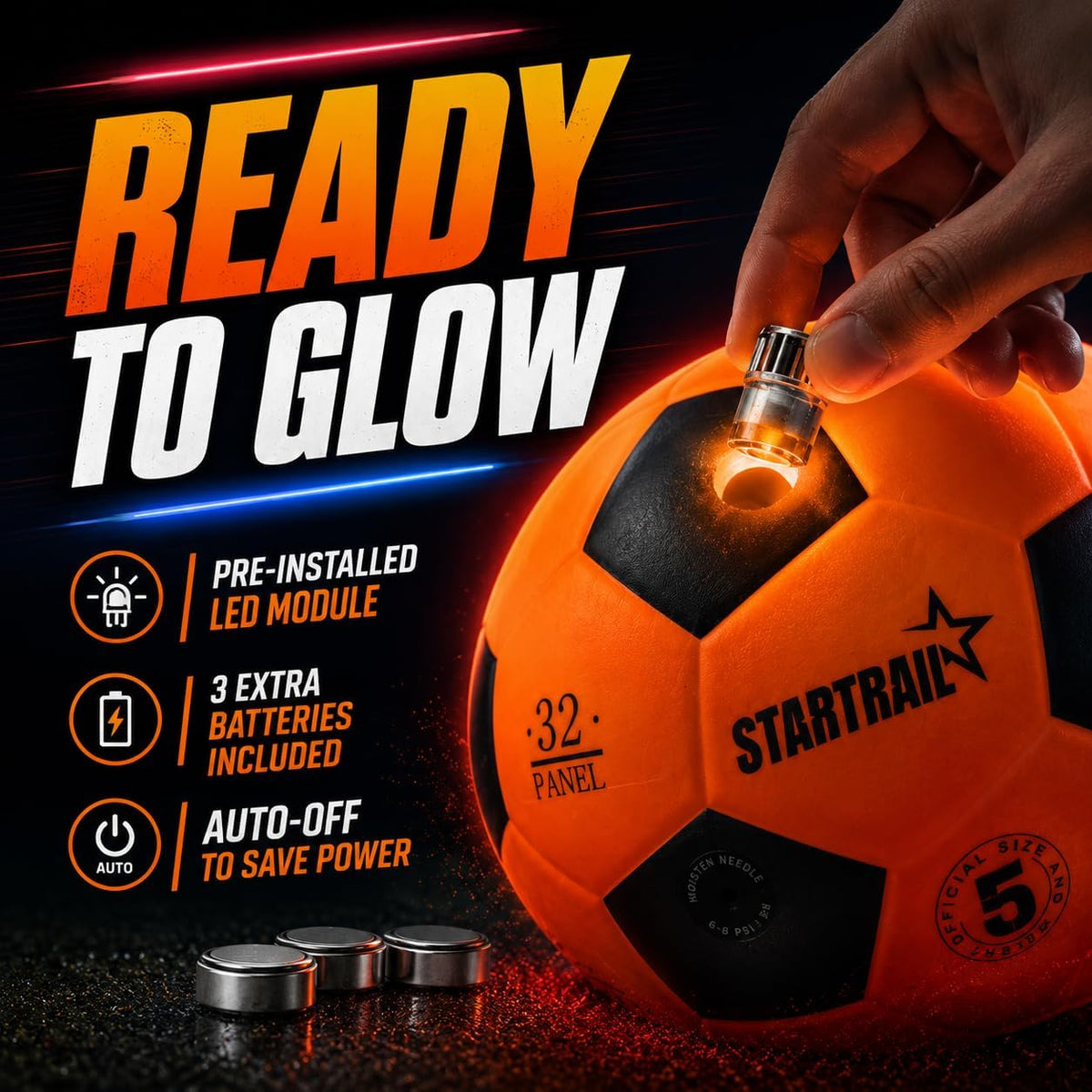 Balón de fútbol iluminado, bola que brilla en la oscuridad NO 5, regalos de fútbol para niños de 8 a 12, 12 a 14 años, ideas de regalo para niños y adolescentes, juguetes deportivos para niños y niñas de 8, 9, 10, 11, 12, 13, 14, 15, actividades al aire