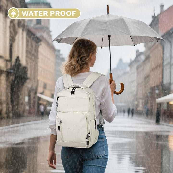 SUIKIHUM Mochila impermeable para portátil para hombres y mujeres,...