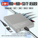 Estación de acoplamiento YOTUO para disco duro externo, Hub USB-C +...