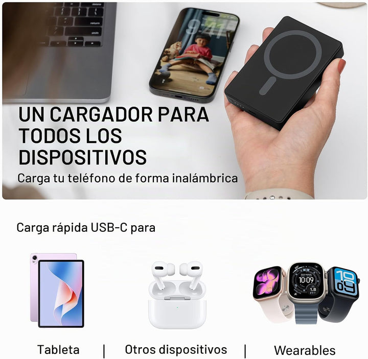 Nimble Champ Cargador portátil inalámbrico \u2013 Cargador de energ...