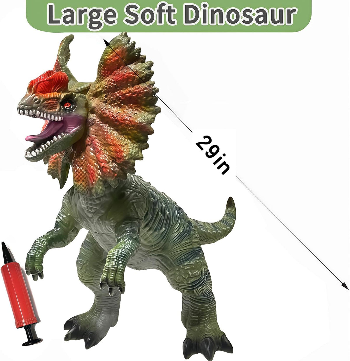 YONGJULE Juguetes grandes de dinosaurios Dilophosaurus de