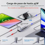 PULWTOP, BH-221D, hub USB 3.2, alimentado