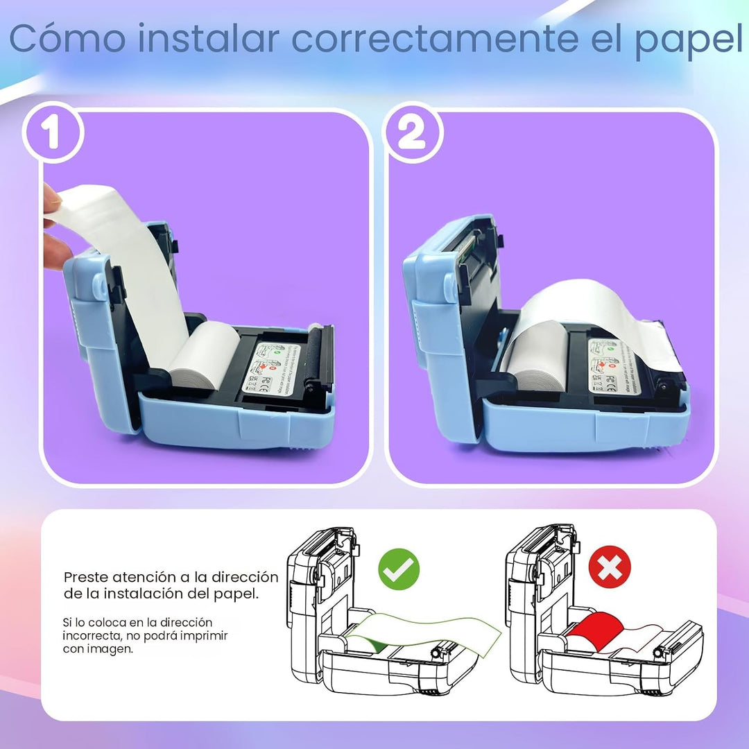 ESOXOFFORE Cámara de impresión instantánea para niños, regalos de c...