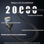 Cable HDMI 2.1 RyzzRooa 8K de 6 pies, paquete de 5, ultra alta velocidad de