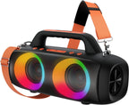 BassBloom Roar 1 Altavoz Bluetooth para exteriores, IPX6 impermeable, 60W