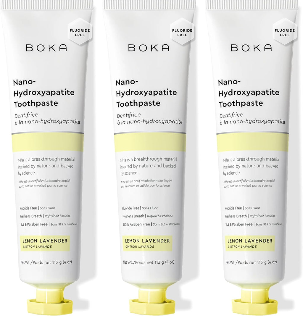 Boka Pasta de dientes sin flúor, pasta de dientes nano hidroxiapati...
