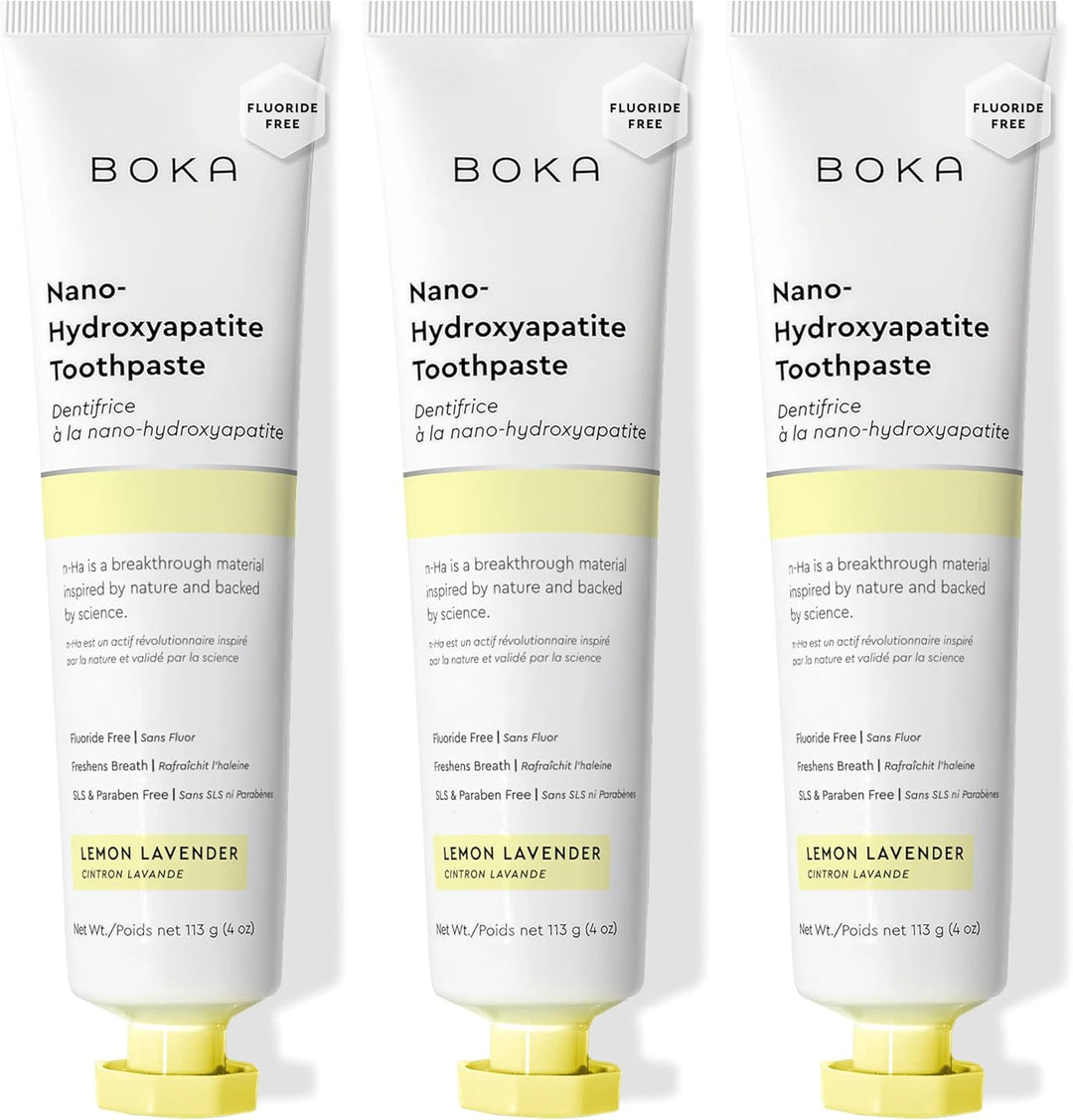 Boka Pasta de dientes sin flúor, pasta de dientes nano hidroxiapati...