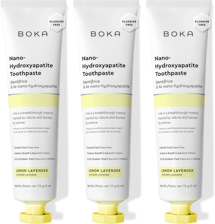 Boka Pasta de dientes sin flúor, pasta de dientes nano hidroxiapati...