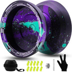 FETESNICE Yoyo profesional de mariposa Y26 - Yoyo giratorio de dedo de doble modo receptivo/no responde, para niños, adultos y jugadores de competencia | Yoyo profesional con 10 cuerdas + estuche y