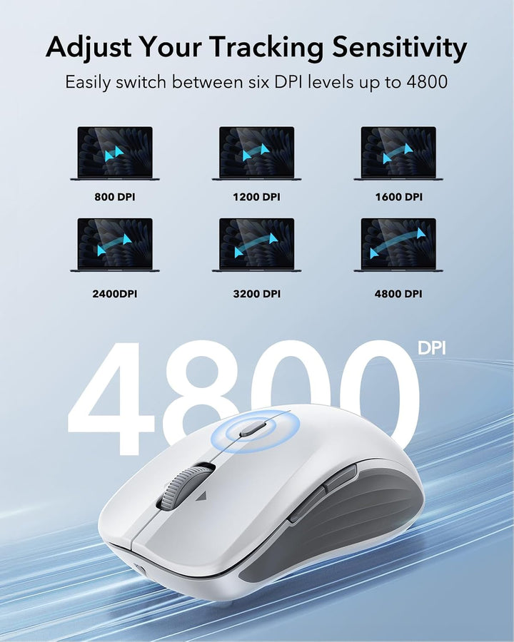 ESR MagMouse - Mouse Bluetooth a presión, mouse inalámbrico recarga...