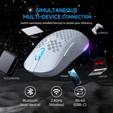 TMKB Falcon M1 - Ratón inalámbrico para juegos, sensor óptico de 24...