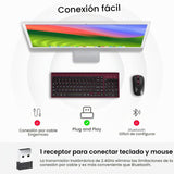 cimetech EasyTyping KF10 - Combo de teclado y mouse inalámbricos, [...