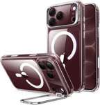 ESR Funda híbrida clásica para iPhone 18 Pro/17 Pro con soporte flexible