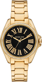 Reloj para mujer Michael Kors Kaycie, pulsera de acero inoxidable y pavé de cristales para mujer