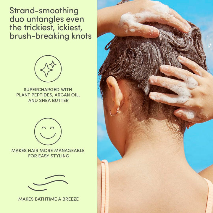 Evereden Set de cuidado del cabello para niños: champú y acondicion...