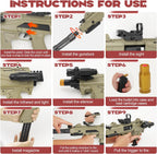 Pistola de juguete de dos modos, rifle de francotirador con carcasa que expulsa pistolas de juguete realistas de bala suave con 80 balas suaves, 40 conchas para juegos de disparos al aire libre, Navidad, Halloween, regalos de cumpleaños