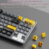 SOLAKAKA SK90 75% Teclado Inalámbrico para Juegos - 4000mAh Tri-Mod...