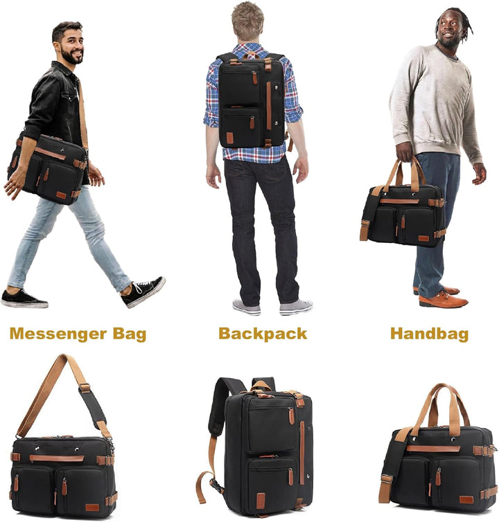 MOLNIA Bolsa de computadora portátil 3 en 1 para hombre, bolsas de...