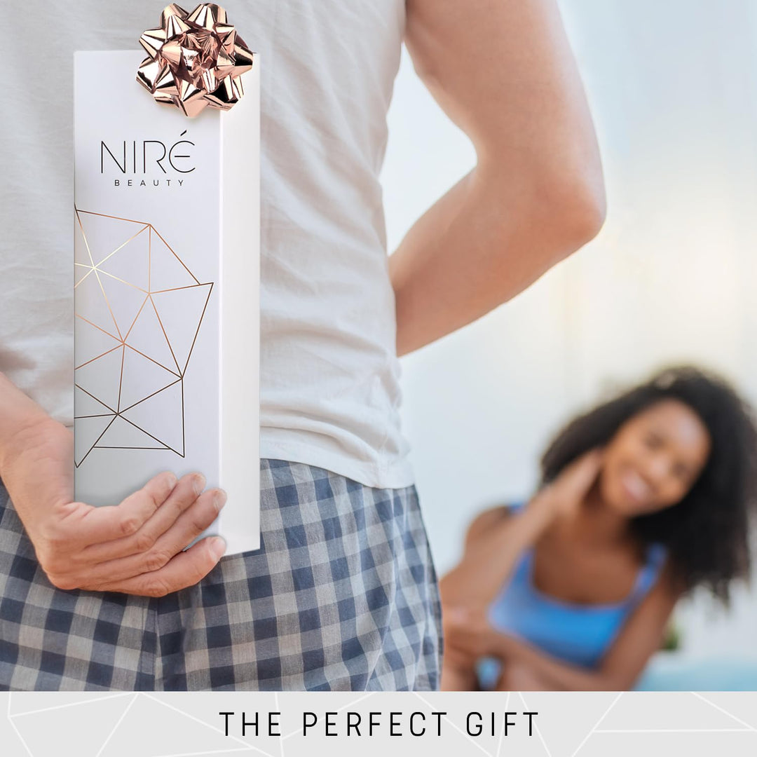 Niré Beauty White - Juego de brochas de maquillaje profesional gala...
