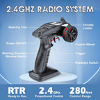 HAIBOXING Autos RC a escala 1:12 903 Camión Monstruo RC, velocidad de 23.6 mph, Autos RC de hobby rápidos para niños y adultos, juguetes de regalo, control remoto eléctrico de 2.4 GHz, camiones de