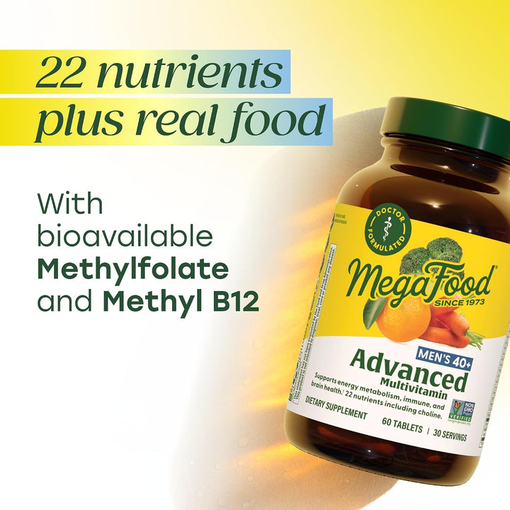 MegaFood Multivitamínico avanzado para hombres de 40+ - Formulado p...