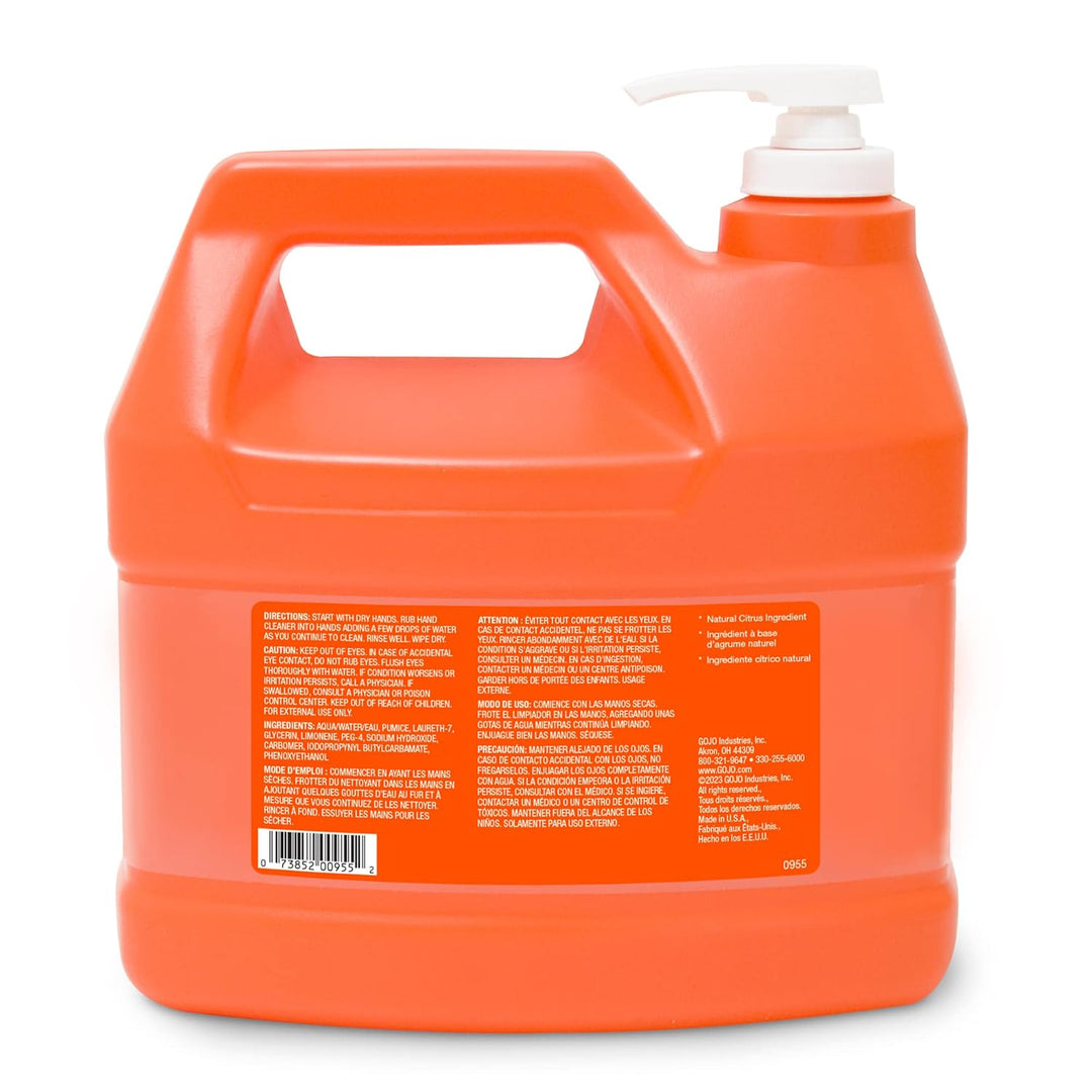 GOJO Natural* Limpiador de manos industrial de piedra pómez naranja...