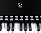 Hape Aprende con luces Piano negro con taburete