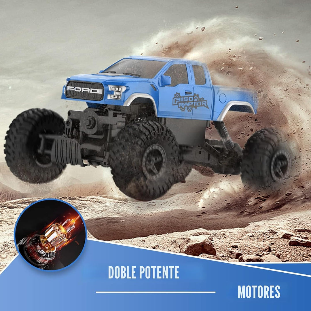 DOUBLE E Ford Raptor F150 Coche de Control Remoto 4WD Camiones Mons...