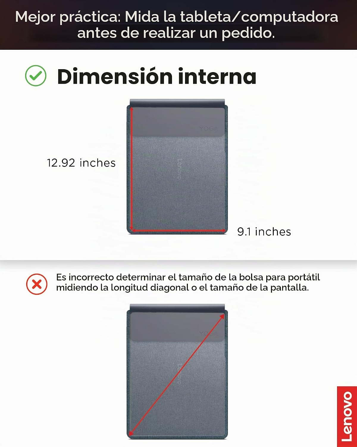 Lenovo Funda Delgada para Portátil de 14 Pulgadas para Notebook\/Ta...