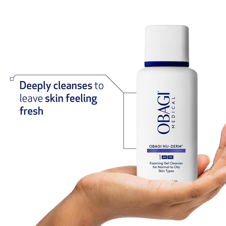 Obagi Nu-Derm Limpiador en Gel Espumoso para la cara \u2013 Limpiad...
