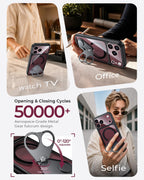Funda magnética fuerte y soporte sin costuras de 360° para iPhone 18 Pro