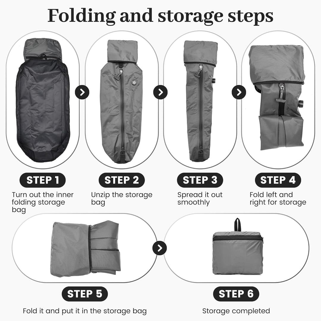 Boavan Mochila de sellado al vacío para viajes con bomba, bolsa gra...