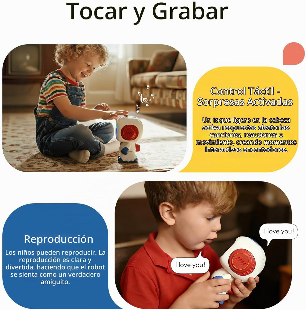 GILOBABY Robot de juguete programable RC para niños de 3 a 5 años, astronauta STEM recargable