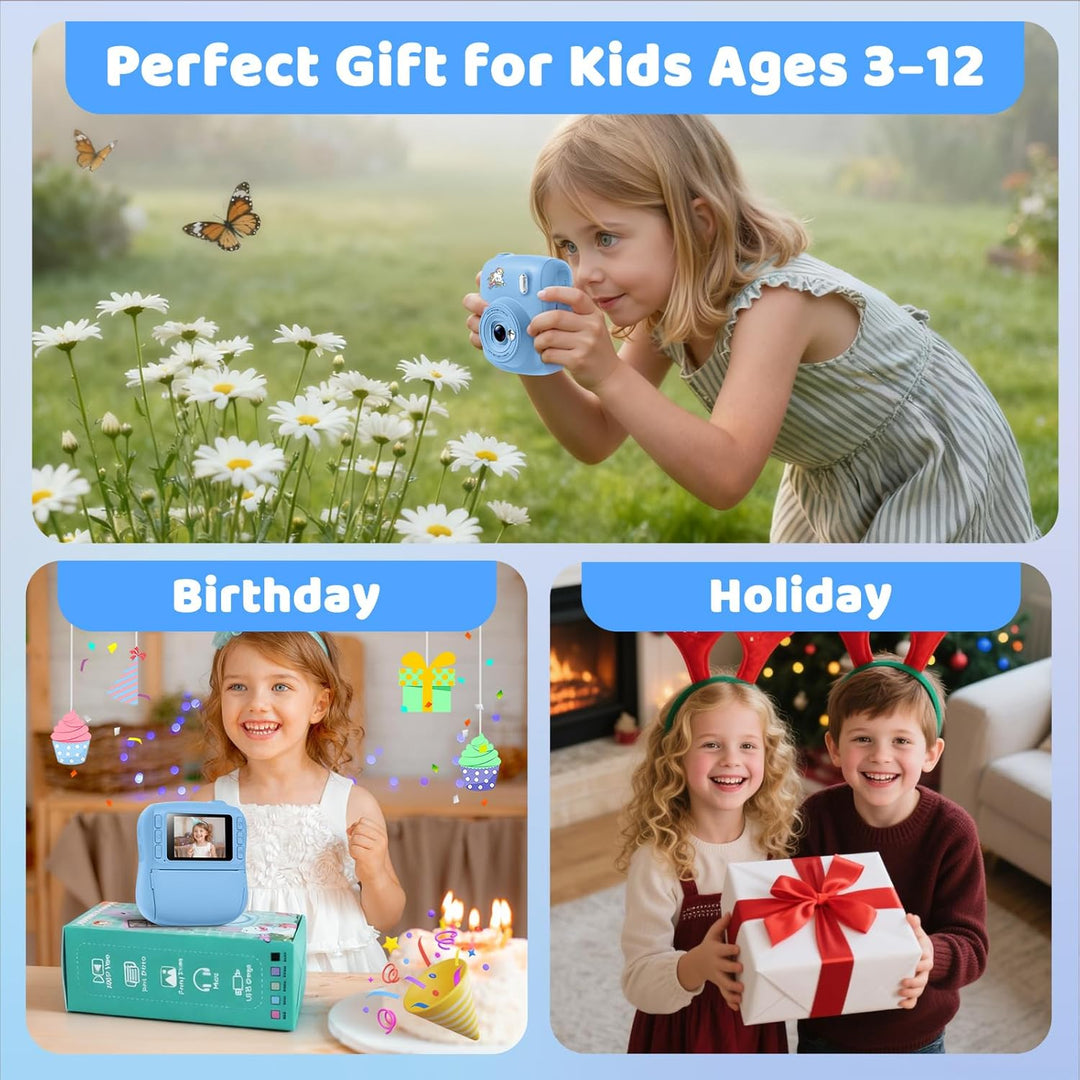 Cámara de impresión instantánea para niños, los mejores regalos de...